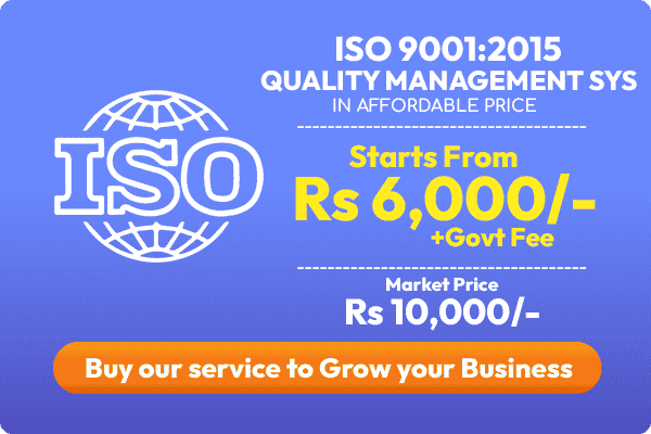 ISO 90001-2015 Quality Management sys in affordable price 6000rs